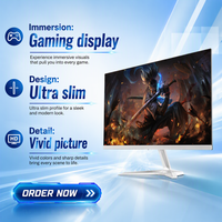 Monitor MVA sin Marco MNTW24 de 23.8 Pulgadas, 75/100Hz, 1080P, para Montaje en Pared, Pantalla para PC, Suministro de Fábrica