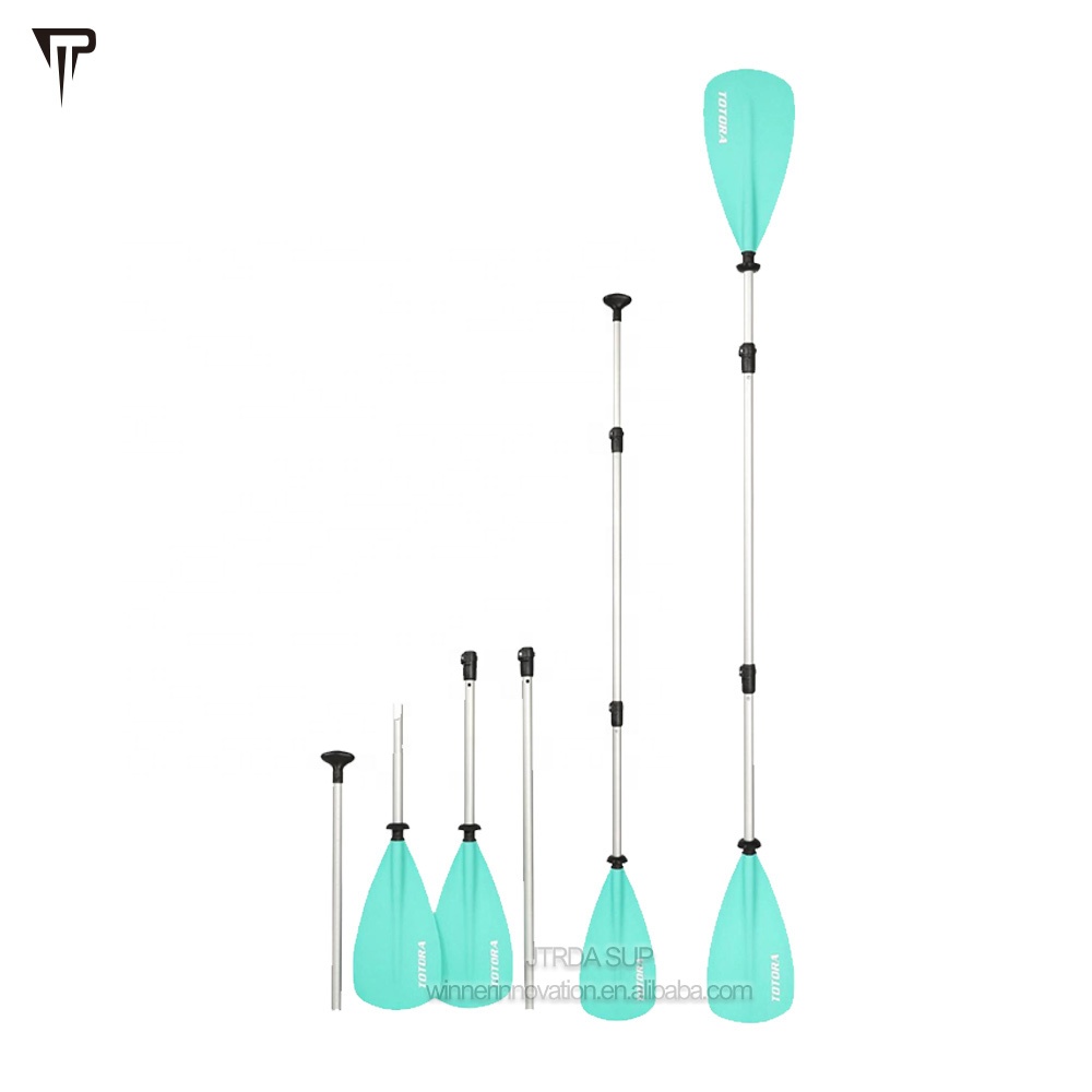 JTRDA 다기능 2 in 1 카약 및 풍선 공급 보드 스탠드 업 패들 보드 4 섹션 패들 용 알루미늄 패들
