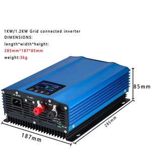 อินเวอร์เตอร์พลังงานแสงอาทิตย์รุ่นใหม่ <span class=keywords><strong>1000W</strong></span> 1200W อินเวอร์เตอร์แบบเชื่อมต่อระบบไฟฟ้า คลื่นไซน์บริสุทธิ์ พร้อมจอ LCD รองรับ Wifi และตัวจำกัดกำลัง - Product Image 3