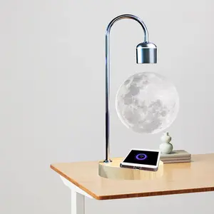 उड़ती चाँद दीपक फ्लोटिंग एलईडी 3D शांत लैंप बेडरूम सजावट के लिए अद्वितीय डेस्क खिलौने कार्यालय उपहार घर सजावट के साथ वायरलेस