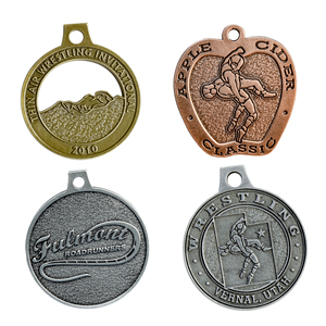 Fabricant Médaille personnalisée 3D <span class=keywords><strong>Namel</strong></span> Logo Or Argent Cricket Basketball Football américain Médailles de football Médailles en métal en alliage de zinc - Product Image 2
