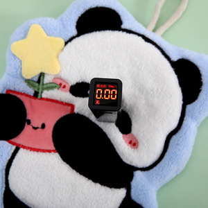 Serviette de cuisine suspendue en polaire corail à séchage rapide, motif panda mignon, design dessin animé - Product Image 4