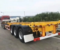 Remorques de camion à benne basculante CIMC 3 essieux capacité de charge de 50 tonnes en acier robuste pour le transport minier