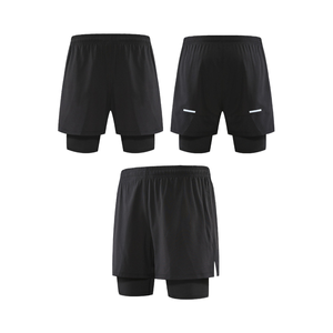Pantalones Cortos Deportivos Transpirables de Secado Rápido para Hombre, Talla 3XL, para Gimnasio, Fitness, Ejercicio, Entrenamiento, Cintura Elástica de Doble Capa - Product Image 4