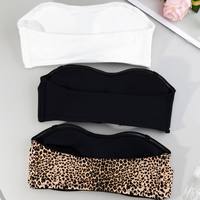 Soutien-gorge noir sans bretelles, sans armatures, sans coutures, antidérapant, à fermeture avant, sans fil, pour robe de mariée et usage quotidien