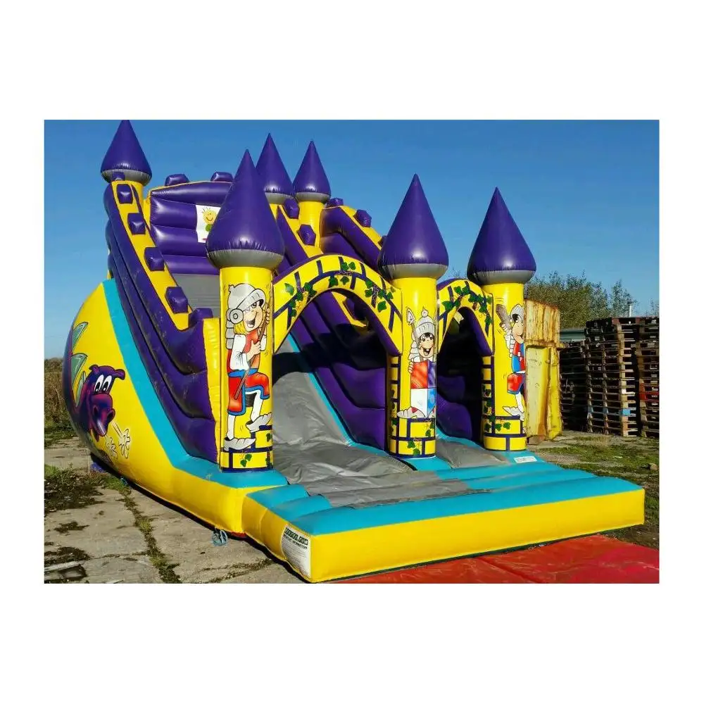 Dragon Bouncy Glijbaan Kids Volwassenen Opblaasbare Springende Droge Glijbaan Te Koop