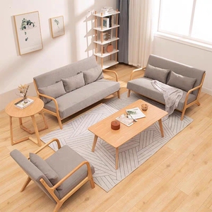 Sofá individual de madera, muebles de sala de estar, sofá moderno, sofá para apartamento - Product Image 1