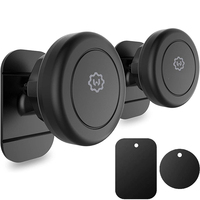 Support de téléphone magnétique universel Natek à rotation 360° en plastique ABS pour voiture, mur, table, bureau, tableau de bord, lit - Portable, coffret cadeau