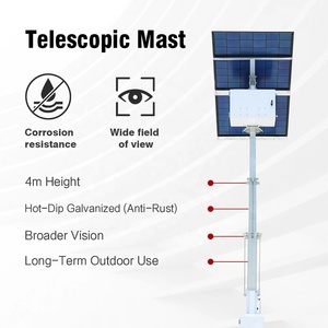 Cámara de Seguridad Solar BIGLUX de Última Generación con Red 4G, Torre Solar Starlink con Orificios para Eventos BL1P-L4MHGS0B, Energía Solar - Product Image 3