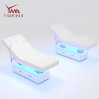 Table de soin esthétique de luxe à 4 moteurs, lit de massage électrique au design esthétique pour spa et salon de beauté