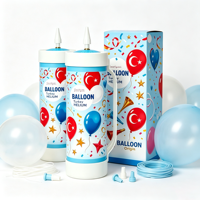 Kit de gonflage de ballons avec bouteille d'hélium - Bouteille d'hélium de 3,3 L avec valve anti-fuite pour décorations de fête