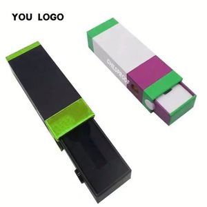 Slide Drawer Box Custom Logo 1ml Packaging for Child Resistant Cardboard Box With <b>Clear</b> Plastic Window - Product Image 2