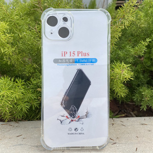 Transparente TPU Clear Soft Impact Phone Case para iPhone 16 16PLUS 16PRO 16PROMAX Plain Clear Fundas transparentes para teléfonos - Product Image 4