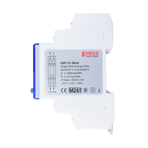 Compteur électrique numérique monophasé biphasé à haute précision EM115 230V <span class=keywords><strong>5</strong></span>(45)A connecté en courant continu certifié MID Modbus RTU/M-bus - Product Image 2