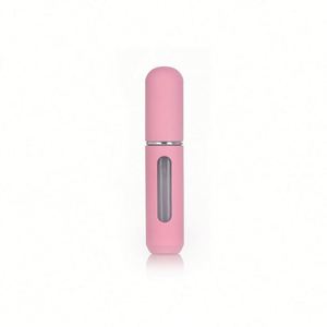 Wholesale Travel Portable Mini Refillable Aluminum Metal Atomizer <b>Spray</b> Bottle 5Ml Matte <b>Pink</b> Purple Blue Custom Personal Care - Product Image 2