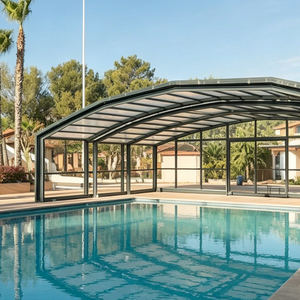 Moderna Cubierta Retráctil Automática <span class=keywords><strong>de</strong></span> Aleación <span class=keywords><strong>de</strong></span> Aluminio Motorizada, Telescópica, con Vidrio Templado, para Terraza, Jardín o Casa - Product Image 5