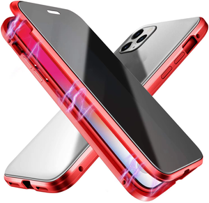 <span class=keywords><strong>Coque</strong></span> de téléphone à adsorption <span class=keywords><strong>magnétique</strong></span> Double verre <span class=keywords><strong>Anti</strong></span>-peep pour <span class=keywords><strong>iPhone</strong></span> 15 14 13 12 <span class=keywords><strong>11</strong></span> Pro Max couverture mobile transparente couverture complète de l'objectif - Product Image 2