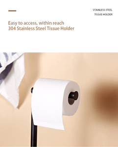 Support de <span class=keywords><strong>papier</strong></span> toilette vertical en fer forgé pour la maison, pour <span class=keywords><strong>Amazon</strong></span>, avec porte-serviettes et brosses de nettoyage, <span class=keywords><strong>rangement</strong></span> - Product Image 3