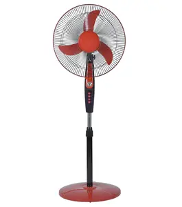 Noodsituatie 12V Dc Stand Ventilator Energiebesparing Zonne-Ventilator 3 Snelheden Oscillerende 16 Inch Stand Ventilator