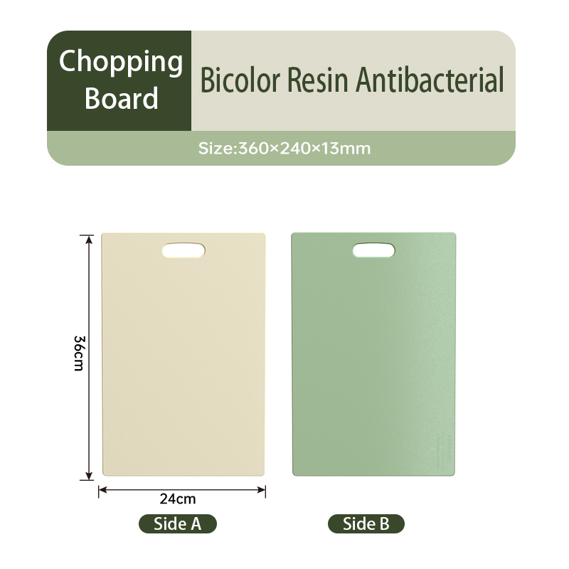 Antibacterial Mildew-Resistant Double-Sided Two-Color Cutting Board Set Thick PE Kitchen Tool for Chopping Grade Plastic PP