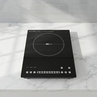 Table de cuisson à induction intégrée 2200W, double usage, plaque chauffante électrique avec fonction Hotpot, commande tactile