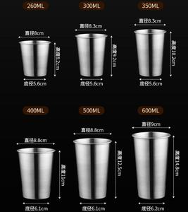 Mug à bière en acier inoxydable de qualité alimentaire SUS304 classique 18/10 500ML 350ML pour cadeaux et festivals de la bière - Product Image 3