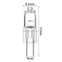 RUNNENG G4 12V 10W 20W ampoules à LED 2 broches ampoules halogènes 2700K blanc chaud Transparent clair lampe halogène ampoule perles EL