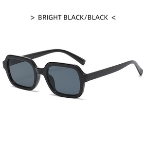 2025 Wholesale <strong>Eyeglasses</strong> Extra Small Thick Square Tortoise Ladies Rectangle Candy Color Sun Glasses Custom Logo Sunglasses