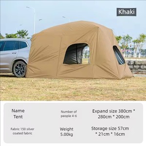 Toldo <span class=keywords><strong>de</strong></span> Lujo <span class=keywords><strong>para</strong></span> Viajes Familiares, Glamping y Viajes por Carretera, Impermeable, <span class=keywords><strong>para</strong></span> la Puerta Trasera <span class=keywords><strong>de</strong></span> SUV, Toldo <span class=keywords><strong>para</strong></span> <span class=keywords><strong>Maletero</strong></span> <span class=keywords><strong>de</strong></span> <span class=keywords><strong>Coche</strong></span> - Product Image 5