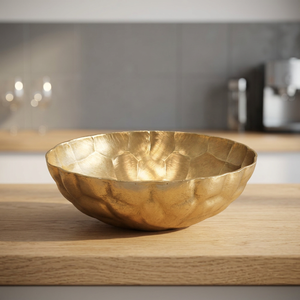 Cuenco de aluminio hecho a mano de lujo moderno 3 Metal de acabado diferente utilizado para la decoración de la pieza central de Mesa para fiestas - Product Image 1