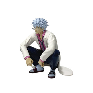 Nuova Statuetta Manga Cartoon da 12CM, Figurina <span class=keywords><strong>Gintama</strong></span> Squatting Sakata Gintoki in PVC, Giocattolo <span class=keywords><strong>Anime</strong></span> da Collezione - Product Image 3
