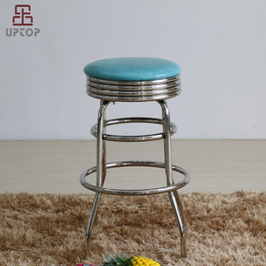 Taburete de Bar Estilo <span class=keywords><strong>Diner</strong></span> - Vintage Restaurante Americano Años 50, Sillas de Bar Estilo <span class=keywords><strong>Diner</strong></span>, Silla de Restaurante - Product Image 2