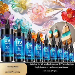 Résine UV transparente haute qualité 25g, faible odeur, durcissement rapide pour la fabrication de bijoux, kit de colle UV transparente pour loisirs créatifs DIY - Product Image 3