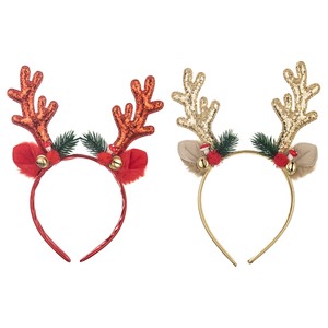 <span class=keywords><strong>Natale</strong></span> campana corno di cervo cerchio scintillante paillettes corno di <span class=keywords><strong>Natale</strong></span> cerchietto Noel <span class=keywords><strong>buon</strong></span> <span class=keywords><strong>natale</strong></span> copricapo felice anno nuovo 2025 - Product Image 6