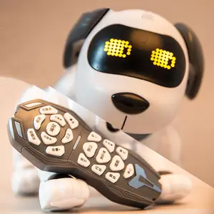 Robô cão inteligente que cão dança, brinquedo de controle remoto eletrônico rc programável para cachorros