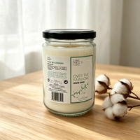 Étiquette autocollante en vinyle écologique imprimée sur mesure pour pot de bougie en verre, autocollant imperméable avec logo privé, aromathérapie