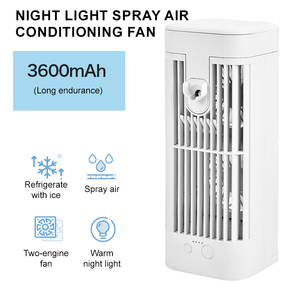 Personalizzazione della fabbrica aria condizionata ventola refrigeratore per uso domestico a spruzzo aria interna raffreddata ad acqua ventilatore elettrico luce notturna - Product Image 2