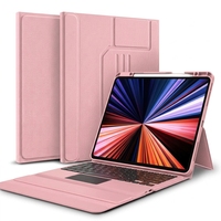 Étui de protection pour tablette sans fil miniature personnalisé 2023, confortable, en cuir PU, clavier ABS léger, portable, iPad Pro 12.9