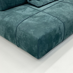 Divano Modulare a L Minimalista <span class=keywords><strong>Italiano</strong></span> in Velluto Moderno con Chaise Longue per Soggiorno - Product Image 3