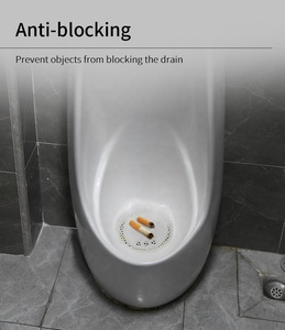 Alfombrilla de pantalla respetuosa con el medio ambiente, desodorante de pantalla de urinario antisalpicaduras, pantalla de urinario de inodoro para hombres con bloque - Product Image 5