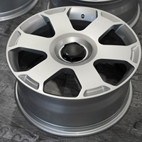 Jantes en alliage forgées PWC noires et rouges en carbone à rayons multiples, OEM ODM, vente en gros, fourniture d'usine pour distributeurs de tuning et de pièces de rechange