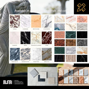 Pierre tombale en forme de coeur en marbre personnalisée et monument de pierre tombale d'ange pour la décoration de pierre tombale de tombes - Product Image 3