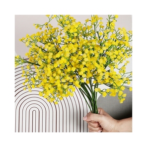 Baby Breath Flowers Home Party Decoración de pared Plástico artificial de alta calidad Gypsophila Rama de flores Precio barato Boda - Product Image 3