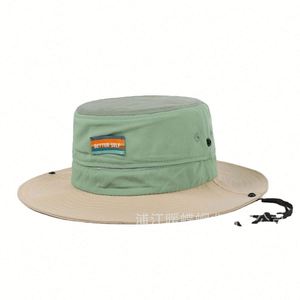 Wholesale Summer Outdoor <b>Sun</b> Bucket <b>Hat</b> Cowboy Style for <b>Men</b> and Women Fishing Bucket Cap - Product Image 3
