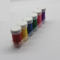 Qualité supérieure bricolage fenêtre Art 6 couleurs 50ml couleur de l'eau pour tous les âges papier moyen peinture pratique ensemble