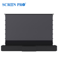 Meuble TV laser intelligent SCREENPRO 84-130 pouces pour projecteurs UST, meuble intégré avec écran ALR motorisé à levage au sol