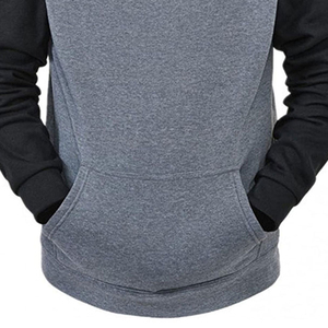 Nouveau sweat à capuche épais coupe courte pour homme, personnalisé avec impression 3D en relief et sérigraphie, 100% coton, couleur unie - Product Image 5