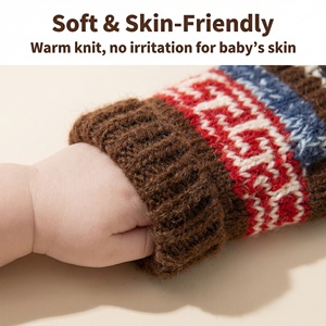 Gants en tricot douillets pour enfants pour l'hiver |   Mitaines pour tout-petits faites à la main de 0 à 6 ans |   Accessoires thermiques chauds pour l'automne et l'hiver - Product Image 2