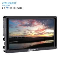 Monitor de Cámara FEELWORLD FW568S de 6 Pulgadas IPS Full HD 1920x1080 con Entrada y Salida HDMI, Monitor de Fotografía, Monitor de Campo DSLR