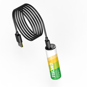 GMCELL 1.5V Type C <b>Rechargeable</b> 2500mWh USB <b>AA</b> Lithium Ion <b>Battery</b> with USB Cable 1000 Cycles -20-60 Operating Temp - Product Image 2